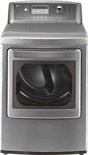  LG - SteamDryer 7.3 Cu. Ft. 14-Cycle Ultra Capacity Electric Dryer - Graphite Steel