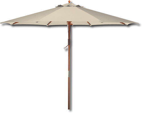 Bond - Wooden Market Umbrella - Natural