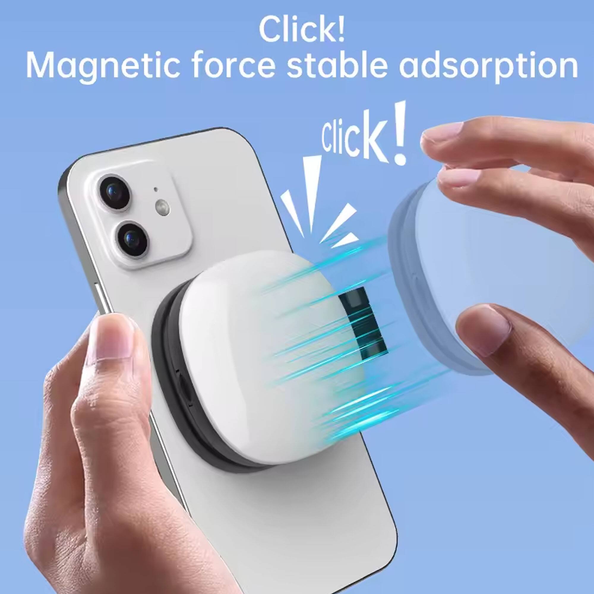 Click!  
Magnetic force stable adsorption  
click!