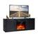 Front. Ecooso - 58 Inch TV Stand with 1500W Electric Fireplace Insert for TVs up to 65 Inch - Black.