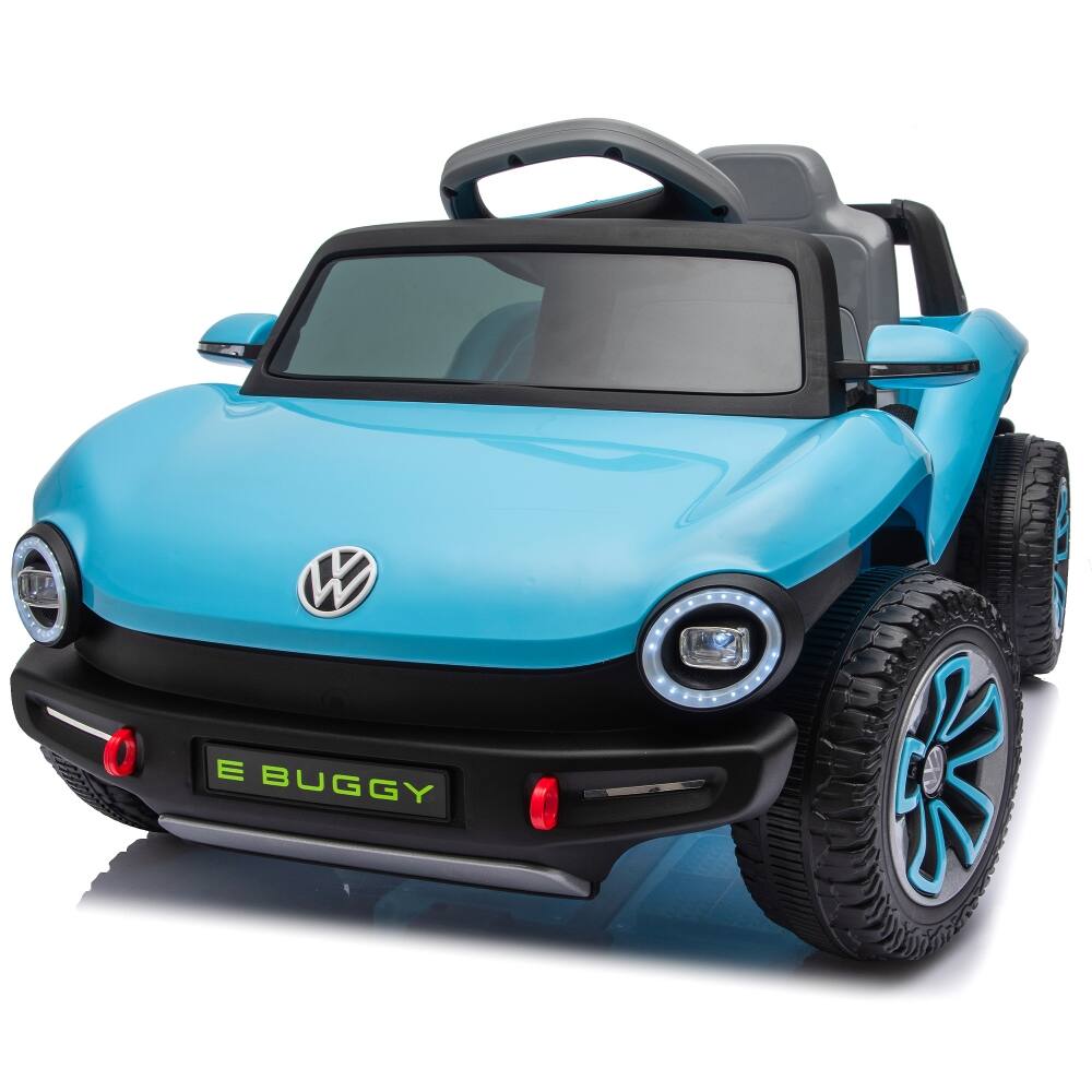 Alt View 6. Ropilly - Ropilly 12V Licensed Volkswagen Beetle Ride On Car Blue Battery Powered Toy with Remote Control.