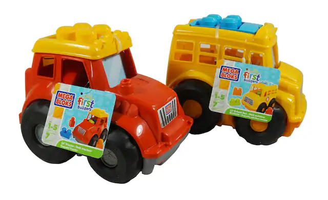 MEGA BLOKS first Builders
1-5
7
LIF Tractor - Petit tracteur - Pequeño tractor
MEGA BLOKS first Builders
1-5
7
LIF School Bus - Petit autobus escolar - Pequeño autobús escolar