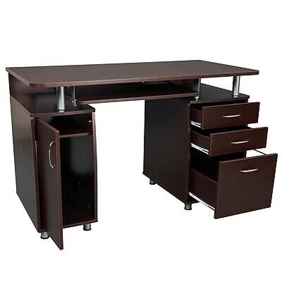 Alt View 8. Techni Mobili - 47"W Computer Desk(RTA-4985-CH36) - Chocolate.