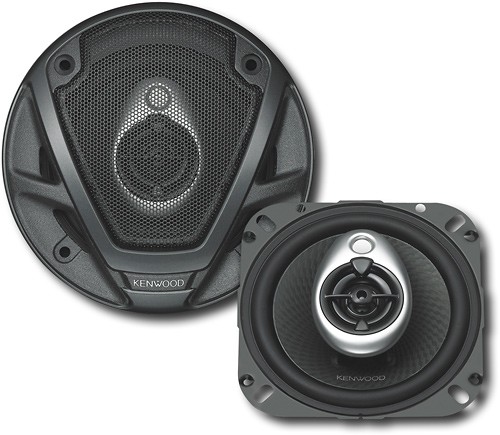 Best Buy: 4" 3-Way Speakers with Cones (Pair)