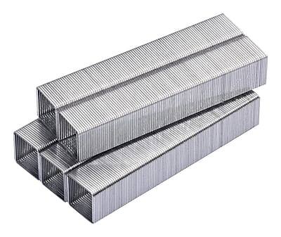 Front. Bostitch - Premium Heavy Duty 1/2" Length High Capacity Staples, Half Strip, 1000/Box (SB35121M) - Silver.