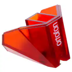 Front. Ortofon - Ortofon Stylus 2M Red Replacement Stylus (Red) - Red.