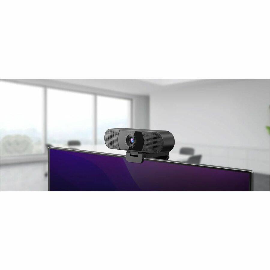 Alt View 4. EMEET - EMEET C980 Pro 4K - Plug & Play 3-in-1 Webcam with 4K lens, Four Noise Reduction Mics, Two 1W Speakers, and Magnetic.
