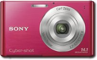 Front Standard. Sony - Cyber-shot 14.1-Megapixel Digital Camera - Red.