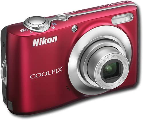 Best Buy: Nikon Coolpix 12 Megapixel Compact Camera Red 26198