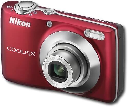 Best Buy: Nikon Coolpix 12 Megapixel Compact Camera Red 26198