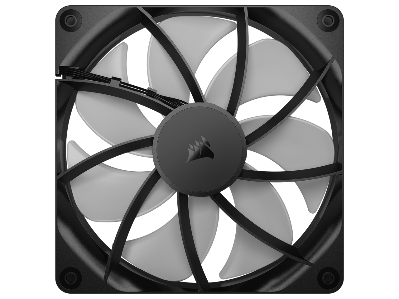 Alt View 4. CORSAIR - CORSAIR RS140 ARGB PWM 140mm Fans - Dual Pack, Daisy-Chain, AirGuide, Magnetic Bearing - RGB.