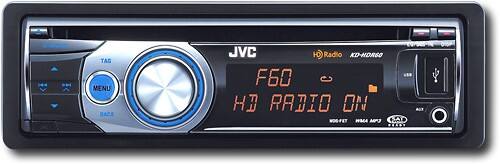 Front Standard. JVC - 50W x 4 MOSFET Apple® iPod®-/Satellite-Radio Ready In-Dash CD Deck.