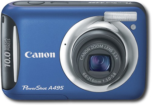  Canon - PowerShot 10.0-Megapixel Digital Camera - Blue