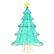 Front. Costway - 4FT Pre-lit Artificial Christmas Tree Decor with 520 LED Lights - Green / Yellow.