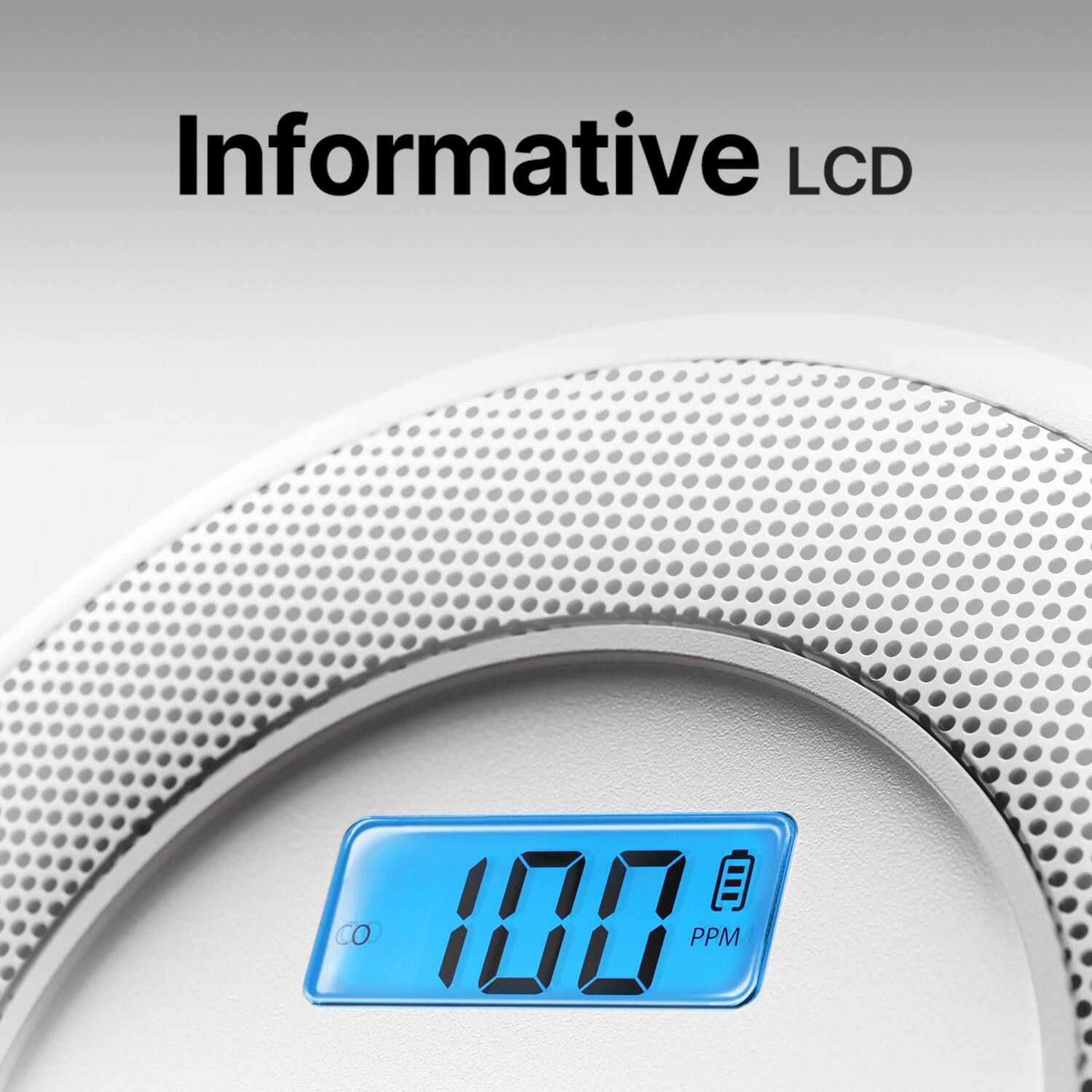 Informative LCD  
CO 100 PPM