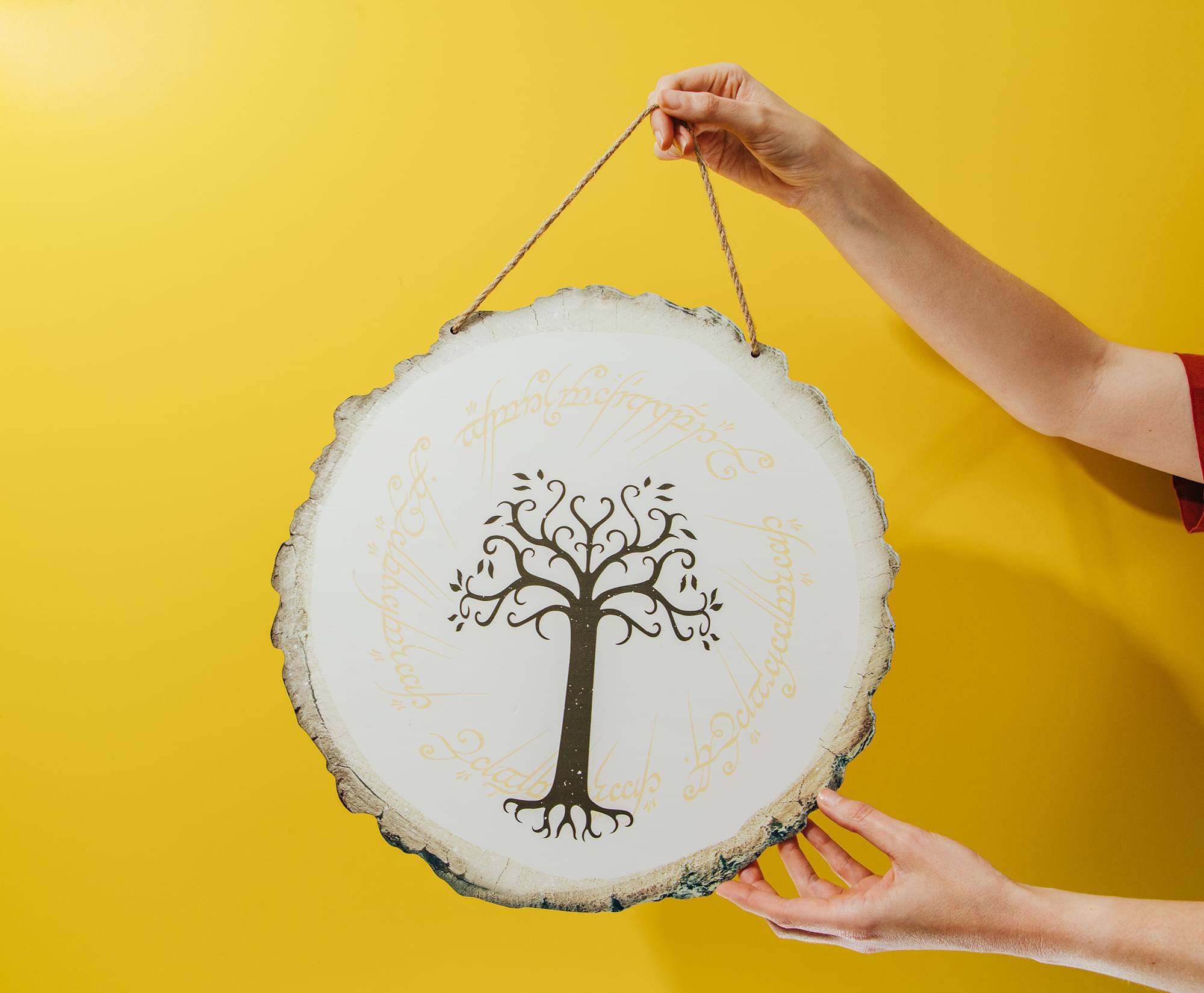 Alt View 10. Silver Buffalo - The Lord Of The Rings White Tree Of Gondor Hanging Wall Sign | 15 x 15 Inches - Multi-Colored.