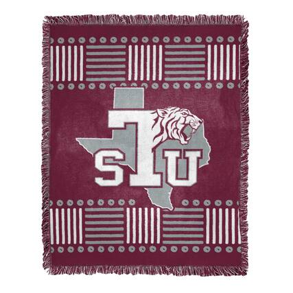 Front. Northwest - Texas Southern Tigers Homage Jacquard Throw Blanket - Multicolor.