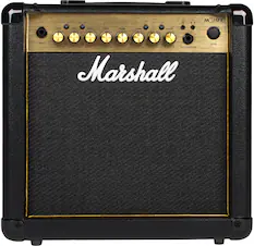 Marshall MG15FX
CLEAN / CRUNCH 0D1/002 D0 0dD A TER ORT
GAIN BASS MIDDLE TREBLE REVERB
VOLUME MASTER
FOOTCONTROLLER