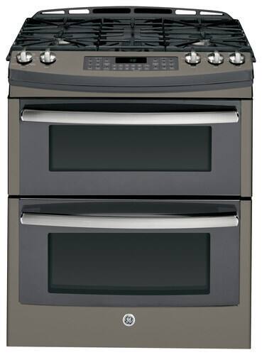 High End Gas Ranges - Best Buy High End Gas Ranges - Best Buy - Ft. Self-Cleaning Slide-In Double Oven Gas Convection Range - Slate