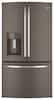 GE - 21.9 Cu. Ft. Counter-Depth French Door Refrigerator with Thru-the-Door Ice and Water-Front_Standard