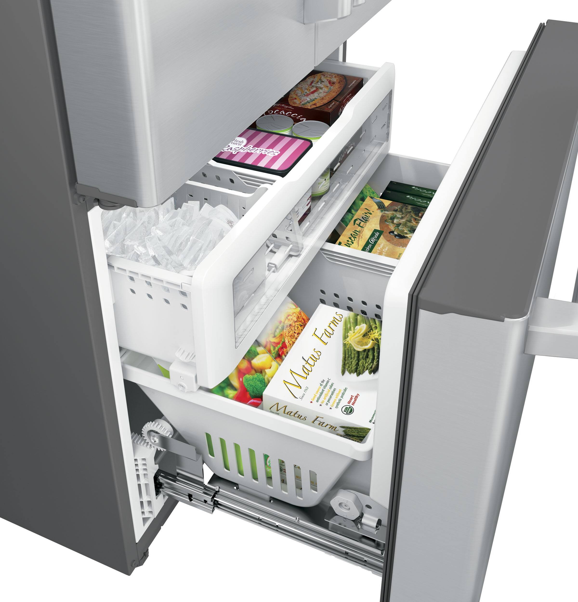 Alt View 14. Café Series 23.1 Cu. Ft. Frost-Free Counter-Depth French Door Refrigerator.