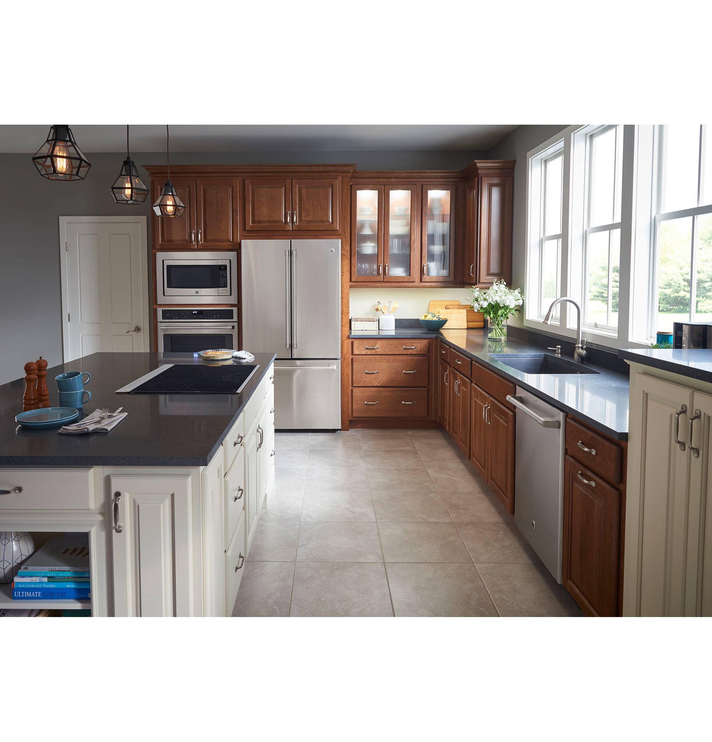 Alt View 2. Café Series 23.1 Cu. Ft. Frost-Free Counter-Depth French Door Refrigerator.