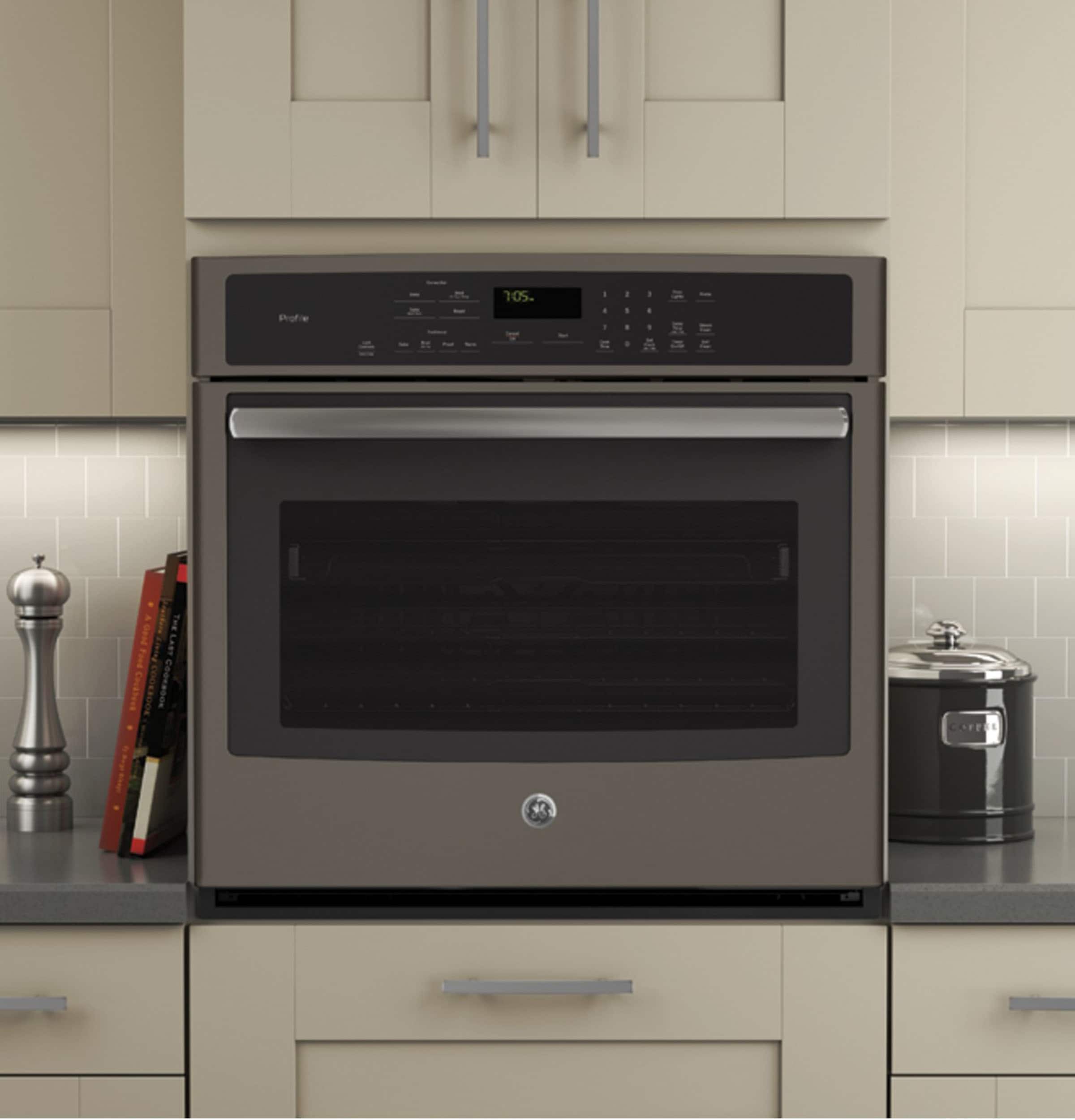 Ge Profile Series 30 Built In Single Electric Convection Wall Oven Slate
