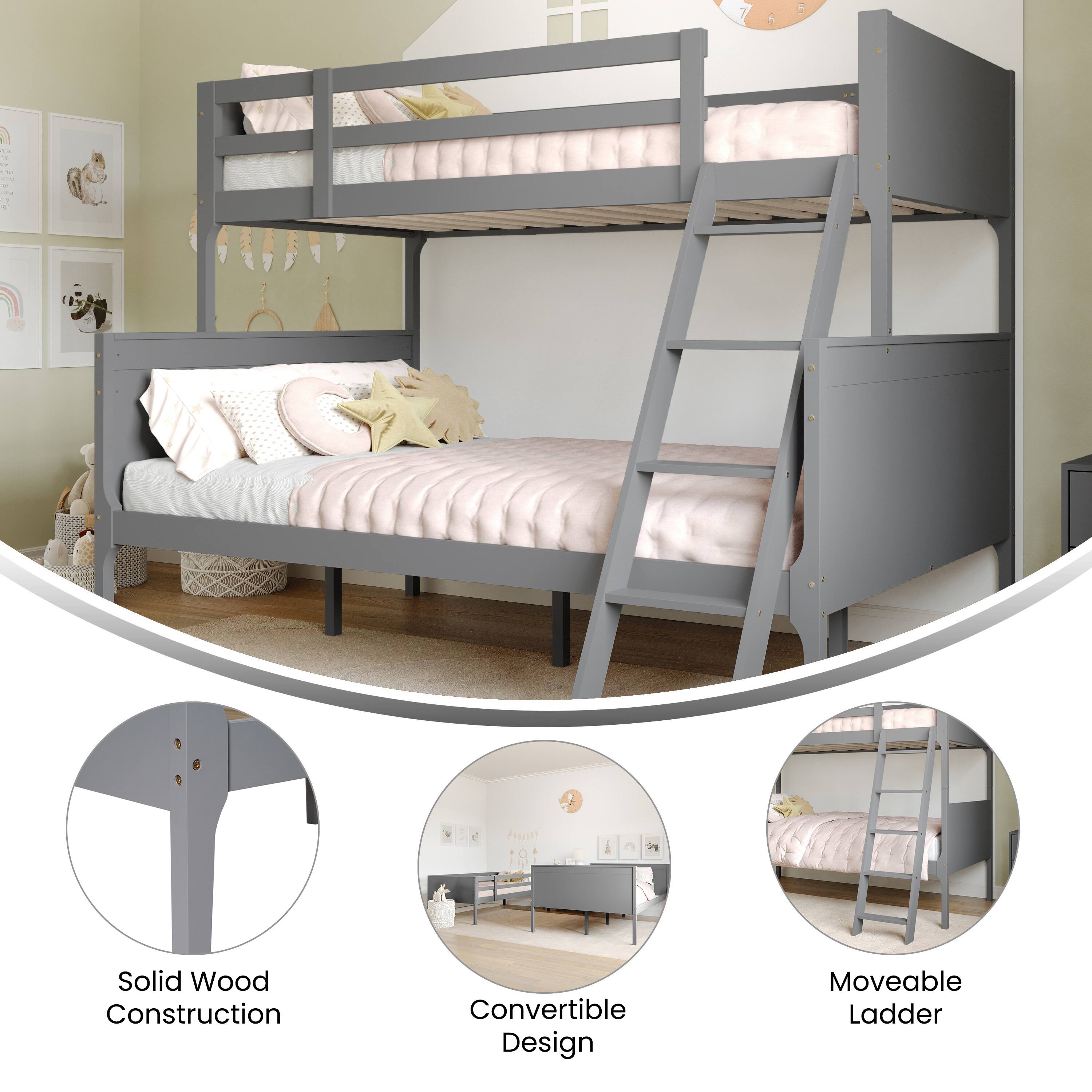 7 5 5 for Solid Wood Construction Convertible Design Moveable Ladder