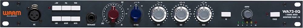 Front. Warm Audio - Single-Channel British Microphone Preamplifier with Equalizer - Black.