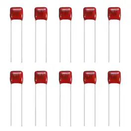 Unique Bargains - 20pcs 0.082uF 100V CBB21/CBB22 Metallized Polypropylene Film Capacitor Kit for Electronics - Red