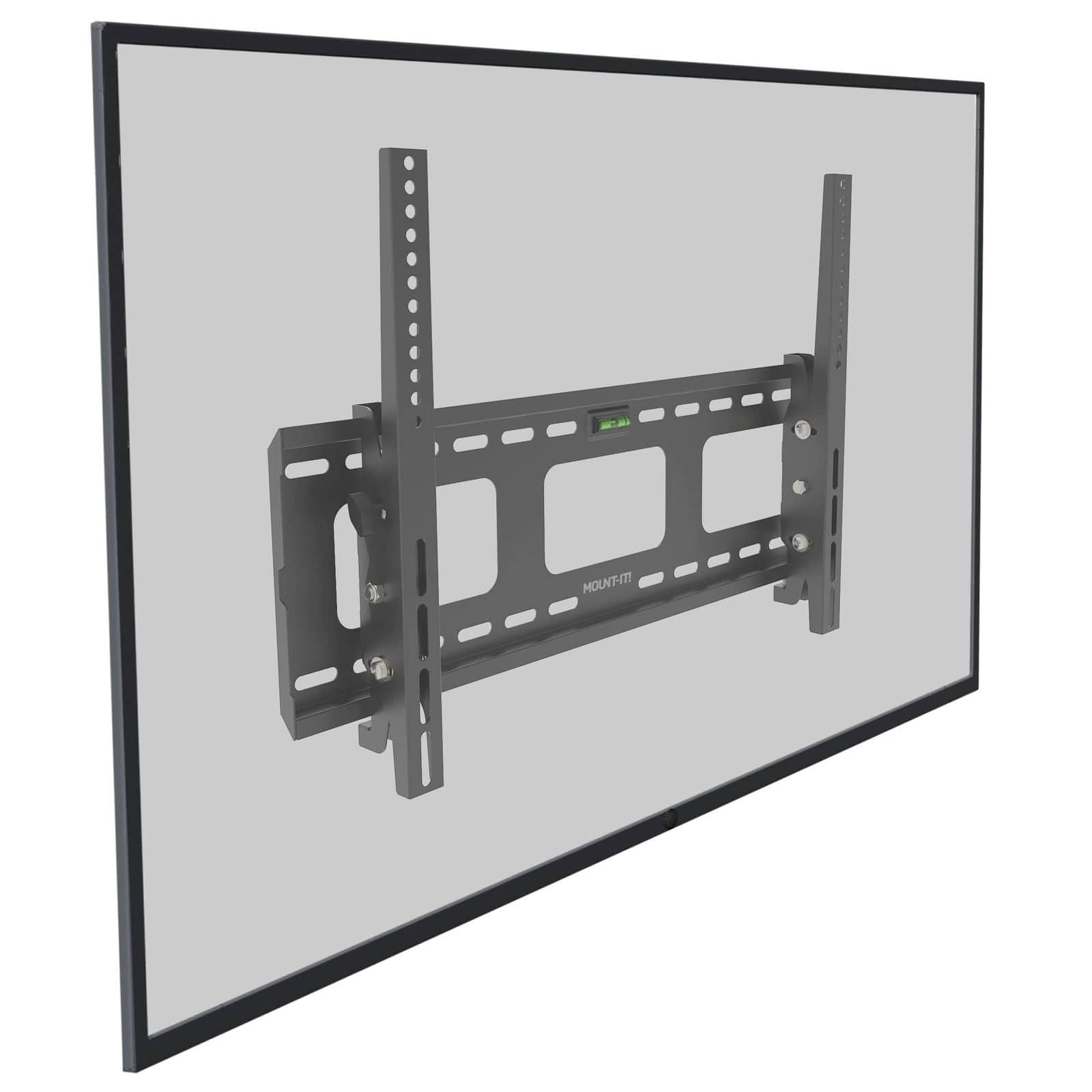 Front. Mount-It! - Heavy-Duty Tilting TV Wall Mount for 37"–80" TVs, Steel Bracket, Adjustable Tilt - Black.