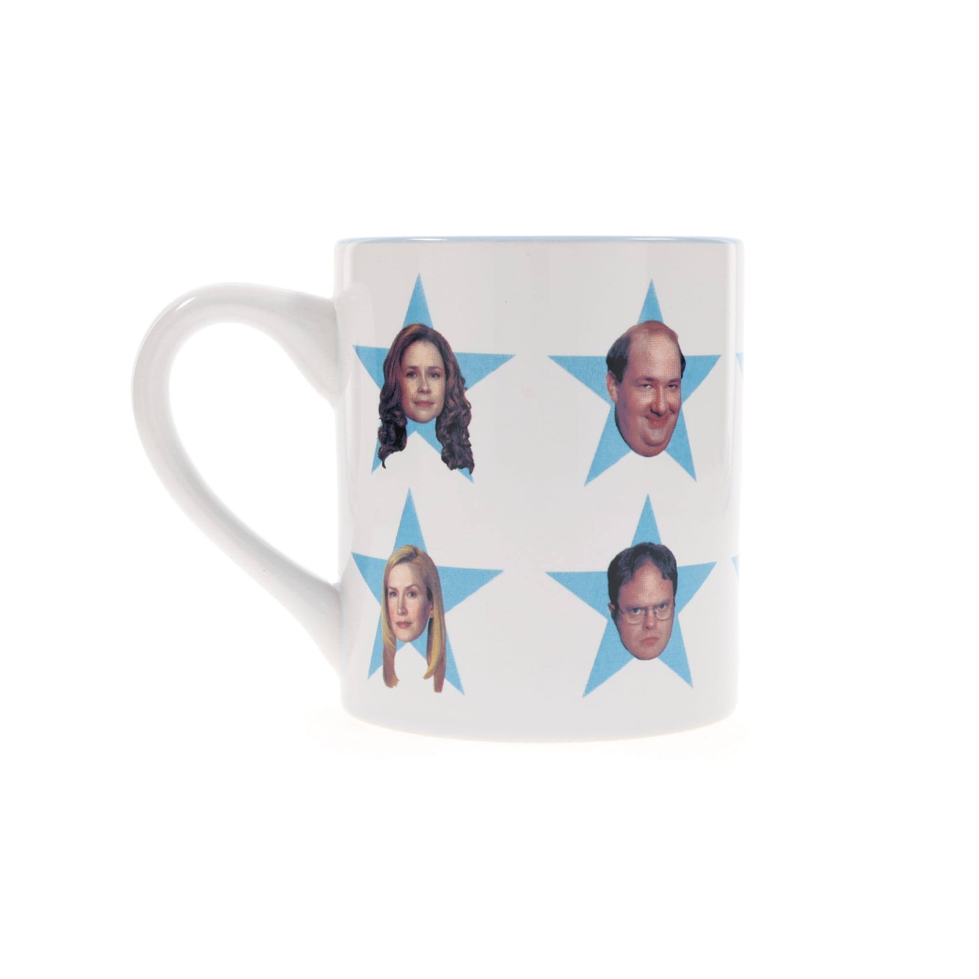 Alt View 2. Silver Buffalo - The Office Cast Stars Ceramic Mug | Holds 14 Ounces - White.
