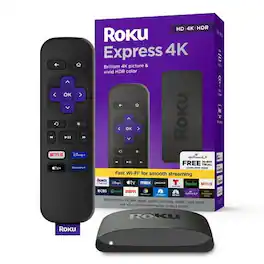 Roku - Express 4K Streaming Player HD with Standard Remote Shortcut Buttons