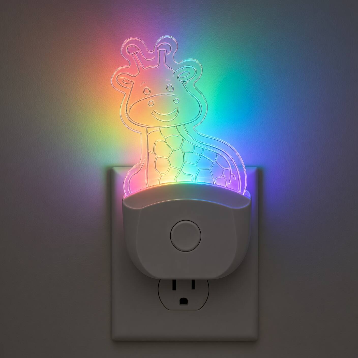 Back. MOBI - MOBI WallMate Plug-In Nightlight Safari Themed - Giraffe.