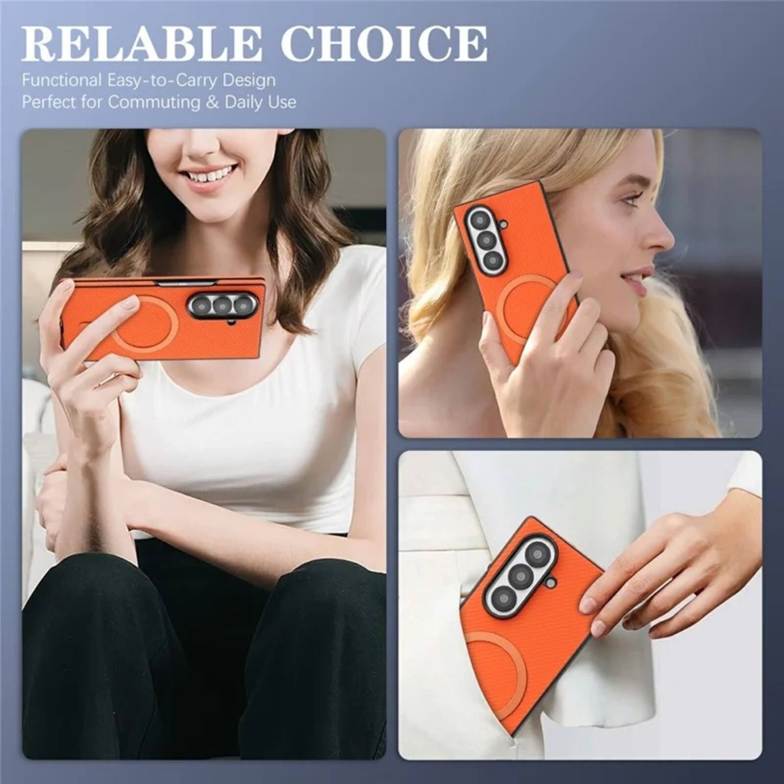RELIABLE CHOICE  
Functional Easy-to-Carry Design  
Perfect for Commuting & Daily Use
