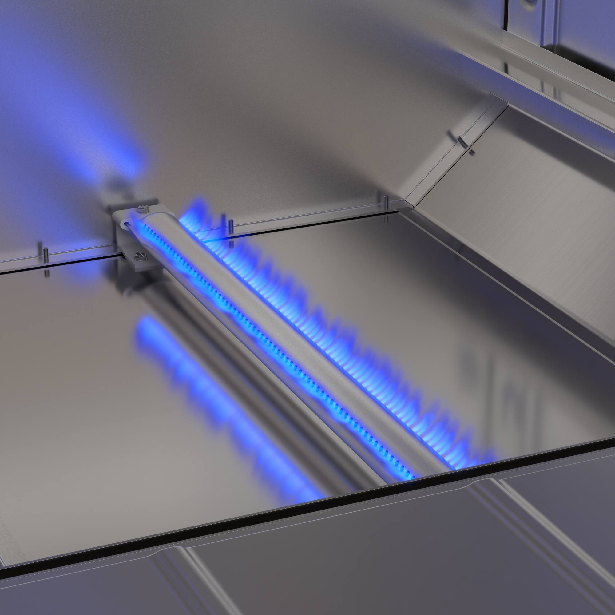 Alt View 6. Koolmore - 60 in. Dual Oven Commercial Range with 48 in. Griddle and 2 Burners in Stainless-Steel (KM-CRG482-NG) - Stainless Steel.