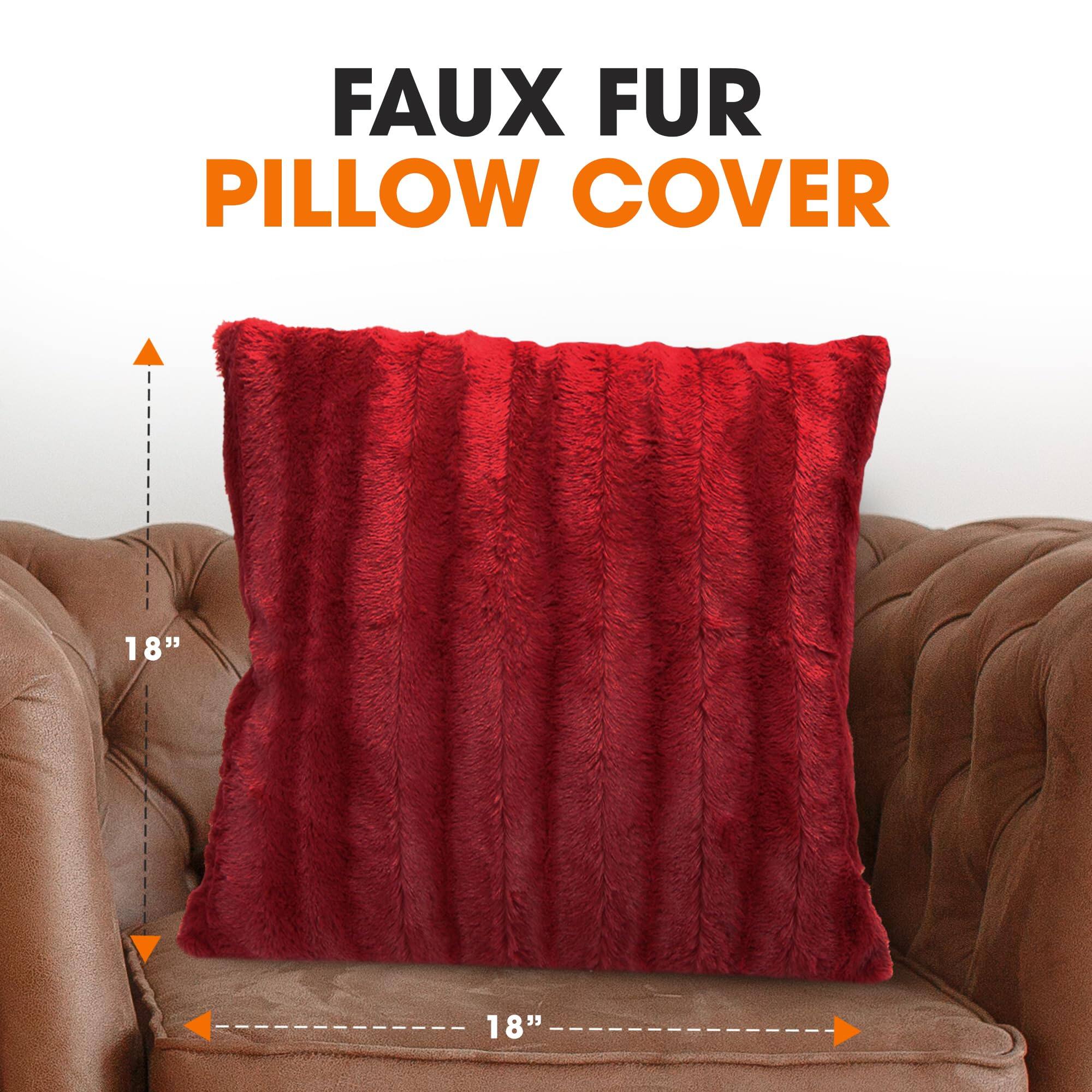 FAUX FUR PILLOW COVER

18" x 18"