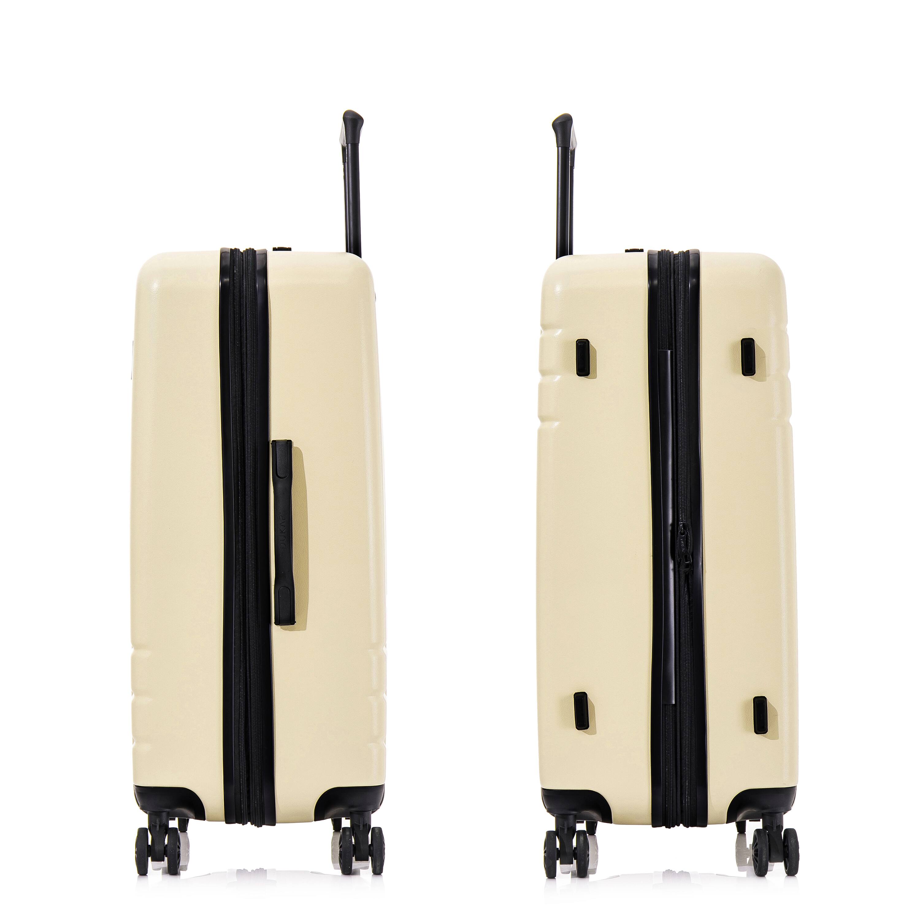 Alt View 3. DUKAP - Zahav Lightweight Hardside Spinner Luggage 28" - SAND.