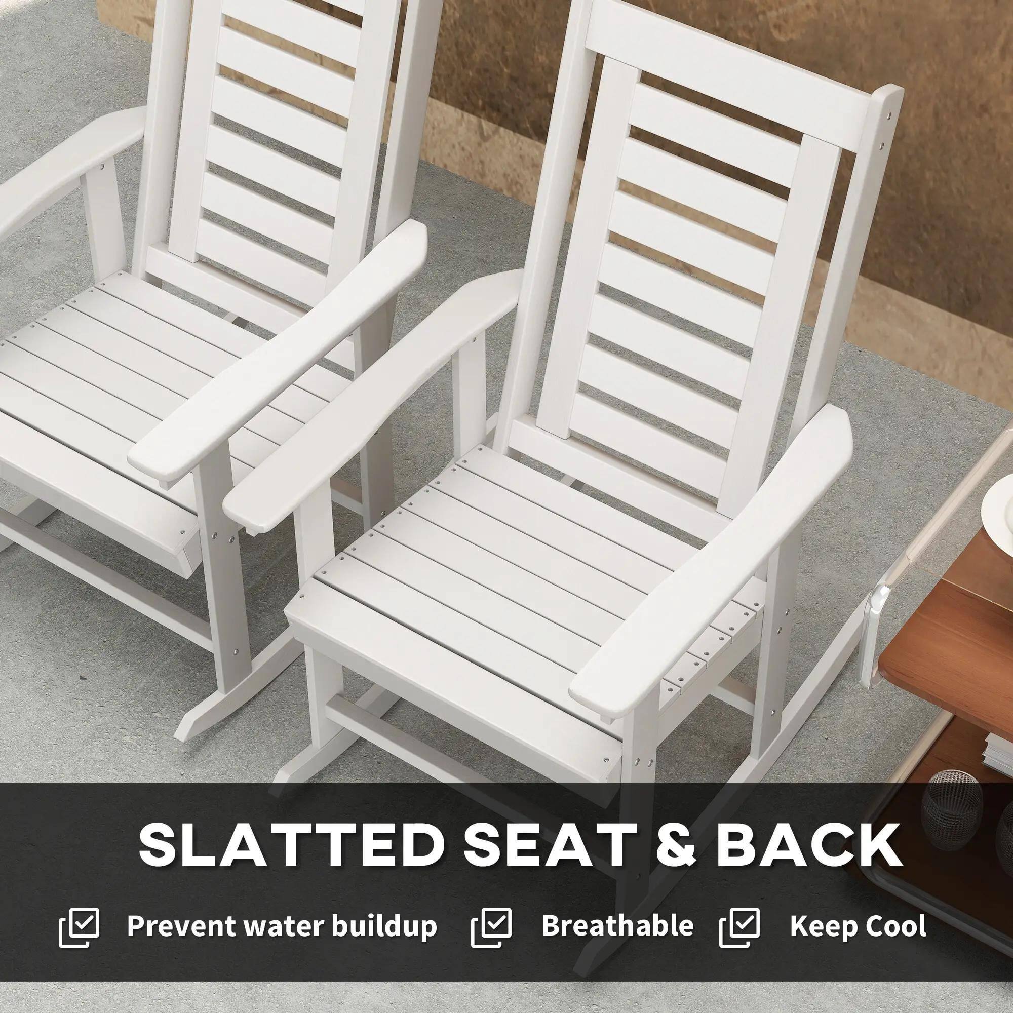 SLATTED SEAT & BACK

- Prevent water buildup
- Breathable
- Keep Cool