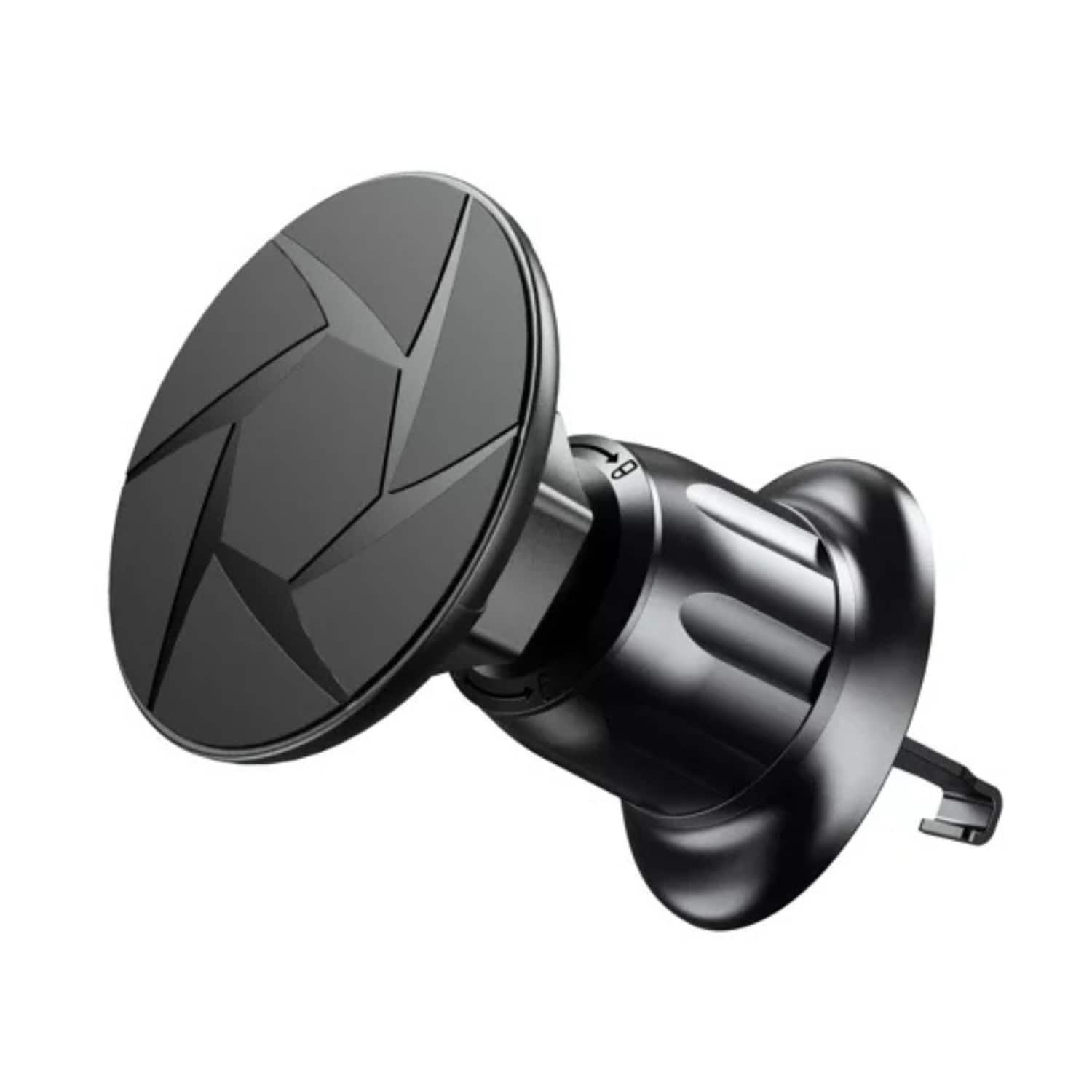 Front. Stock Preferred - Magnetic Car Air Vent Phone Holder Mount - Black.