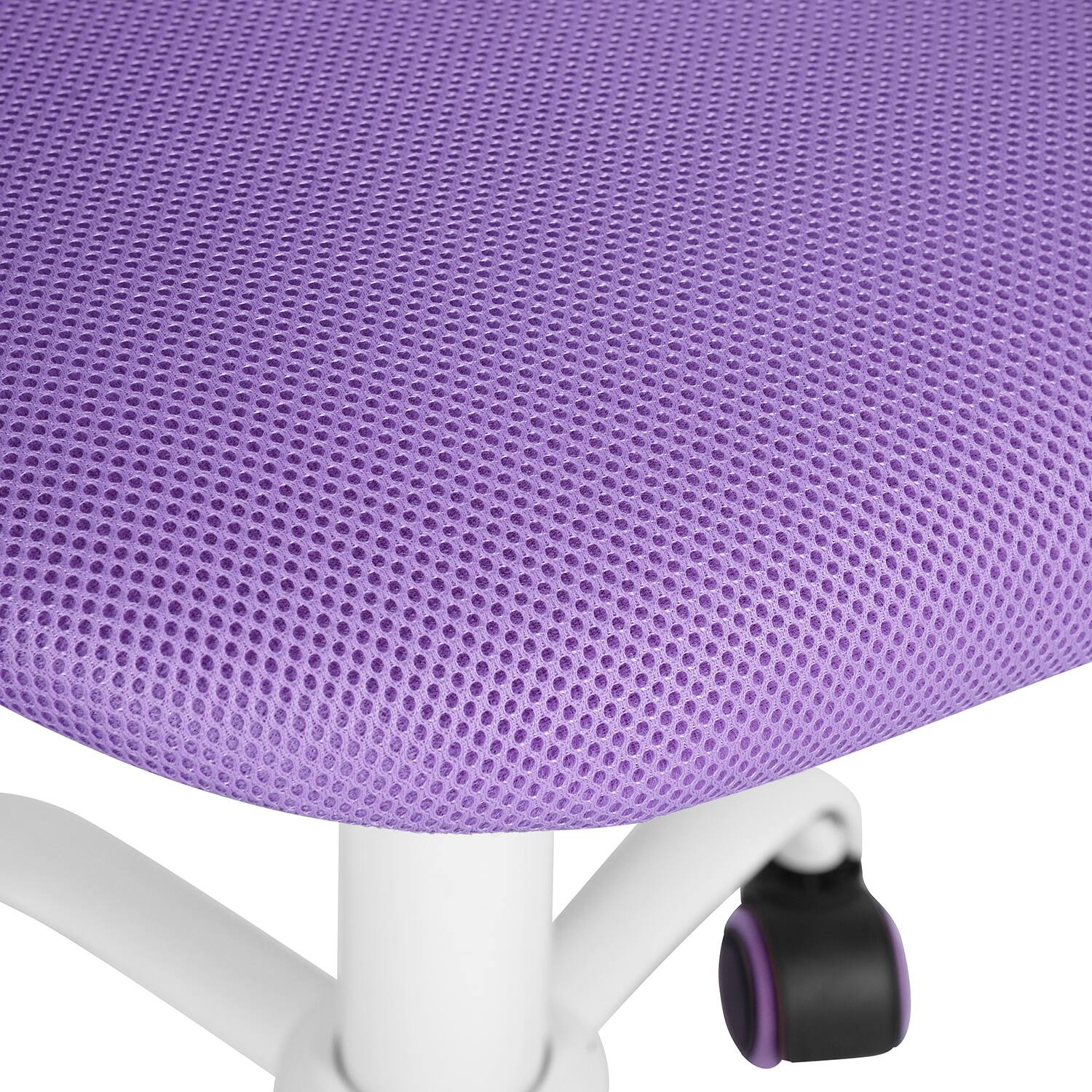 Alt View 6. Spaco - Spaco Modern Kids Desk Chair, Armless Adjustable Swivel Study Chair with Soft Mesh Cushion, Plastic Low Back for Teens - Purple.