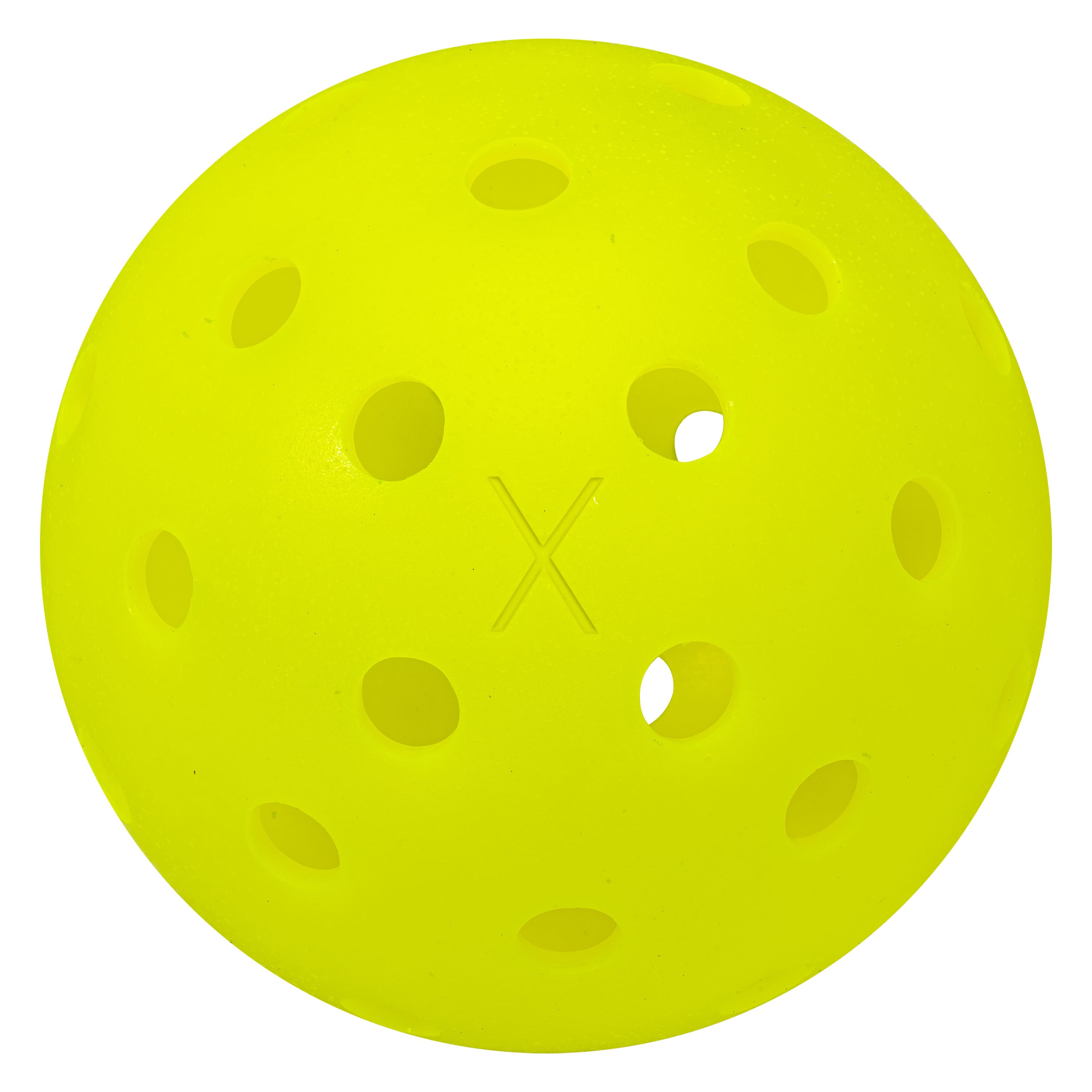 Front. Franklin Sports - X-40 Outdoor Pickleballs - 3 pack - Yellow.