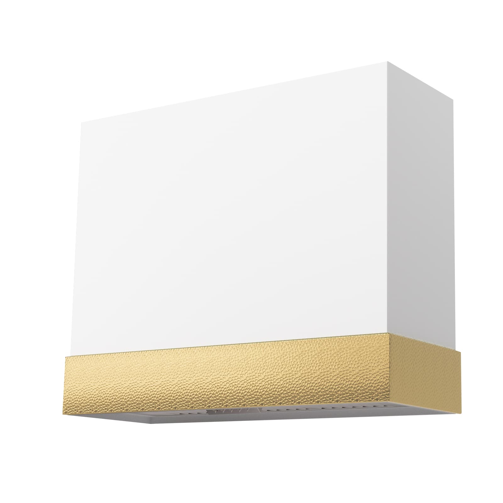 Akicon - 36 inches - Externally Vented - Wall Range Hood - White with Gold