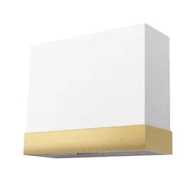 Akicon - 36 inches - Externally Vented - Wall Range Hood - White with Gold