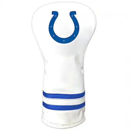 Front. Team Golf - White Indianapolis Colts Vintage Driver Golf Headcover - White.
