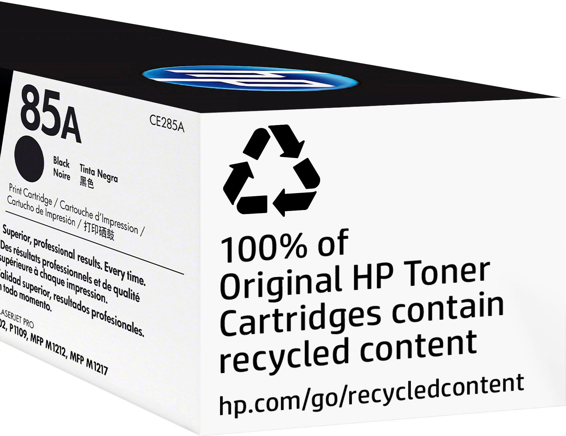 Alt View 11. HP - 85A Toner Cartridge - Black.