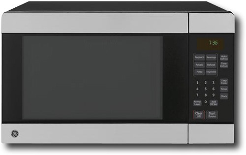GE 0.7 cu. ft. Small Countertop Microwave in Stainless Steel