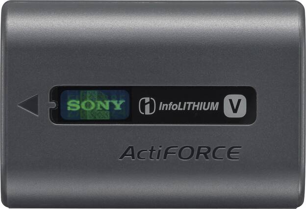 Front. Sony - InfoLithium High-Capacity Rechargeable Lithium-Ion Battery - Black.