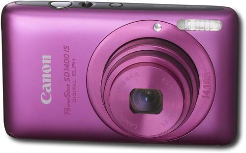 Best Buy: Canon PowerShot 14.1-Megapixel Digital Camera Pink 