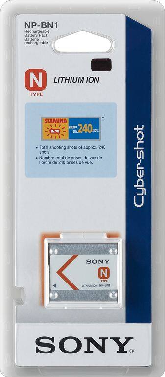 Batteria CellePhone Li-Ion Compatibile Sony NP-BN1 - 630 MAh 3,7V Per Fotocamera Cybershot
